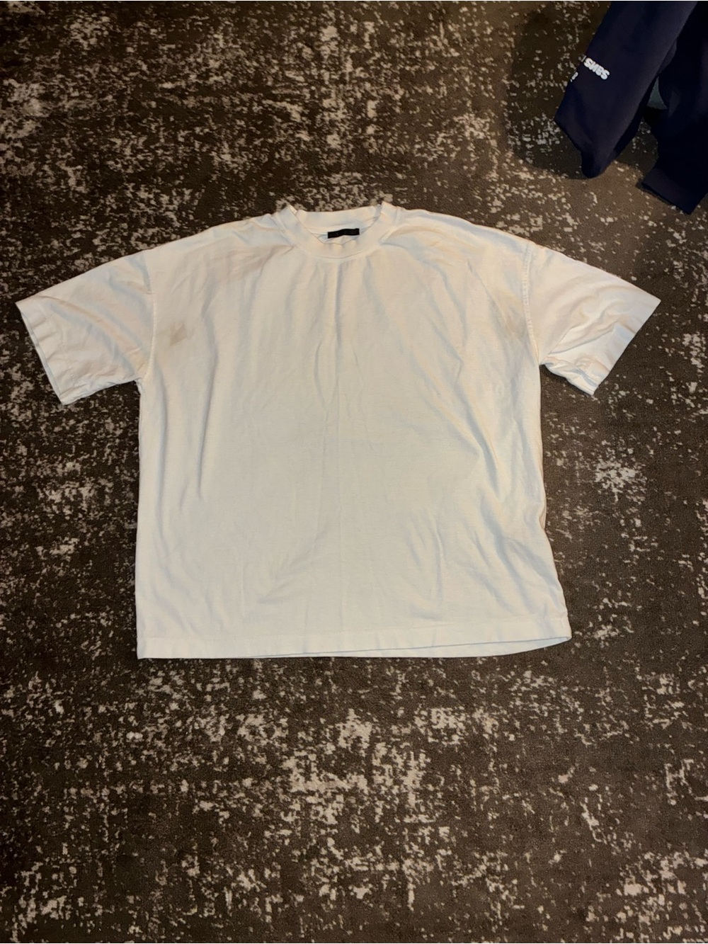 Zara Men's White Short Sleeve Crew Tee